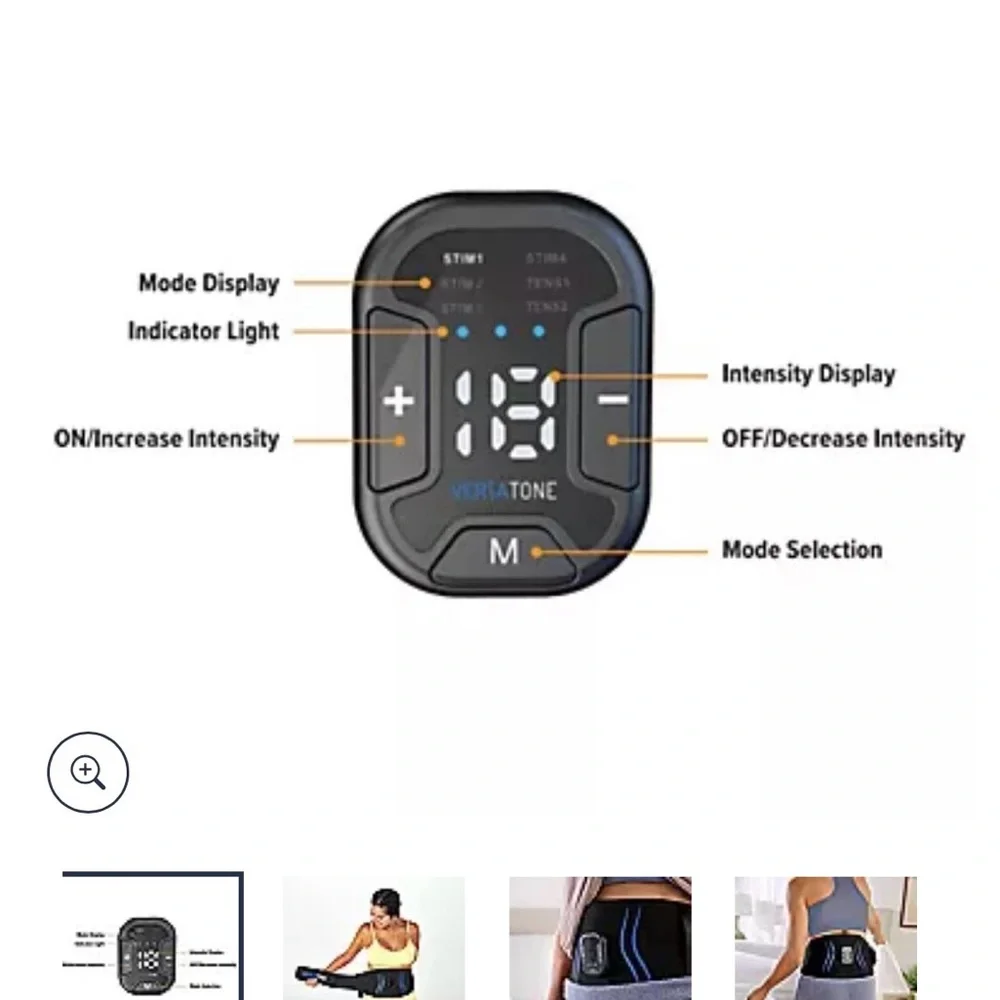 FITNATION Versatone Ab Toning & Pain Relief Belt